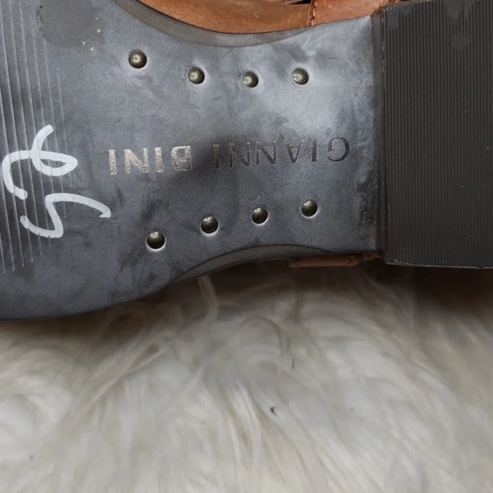 GB Distressed Leather Tall Riding boots